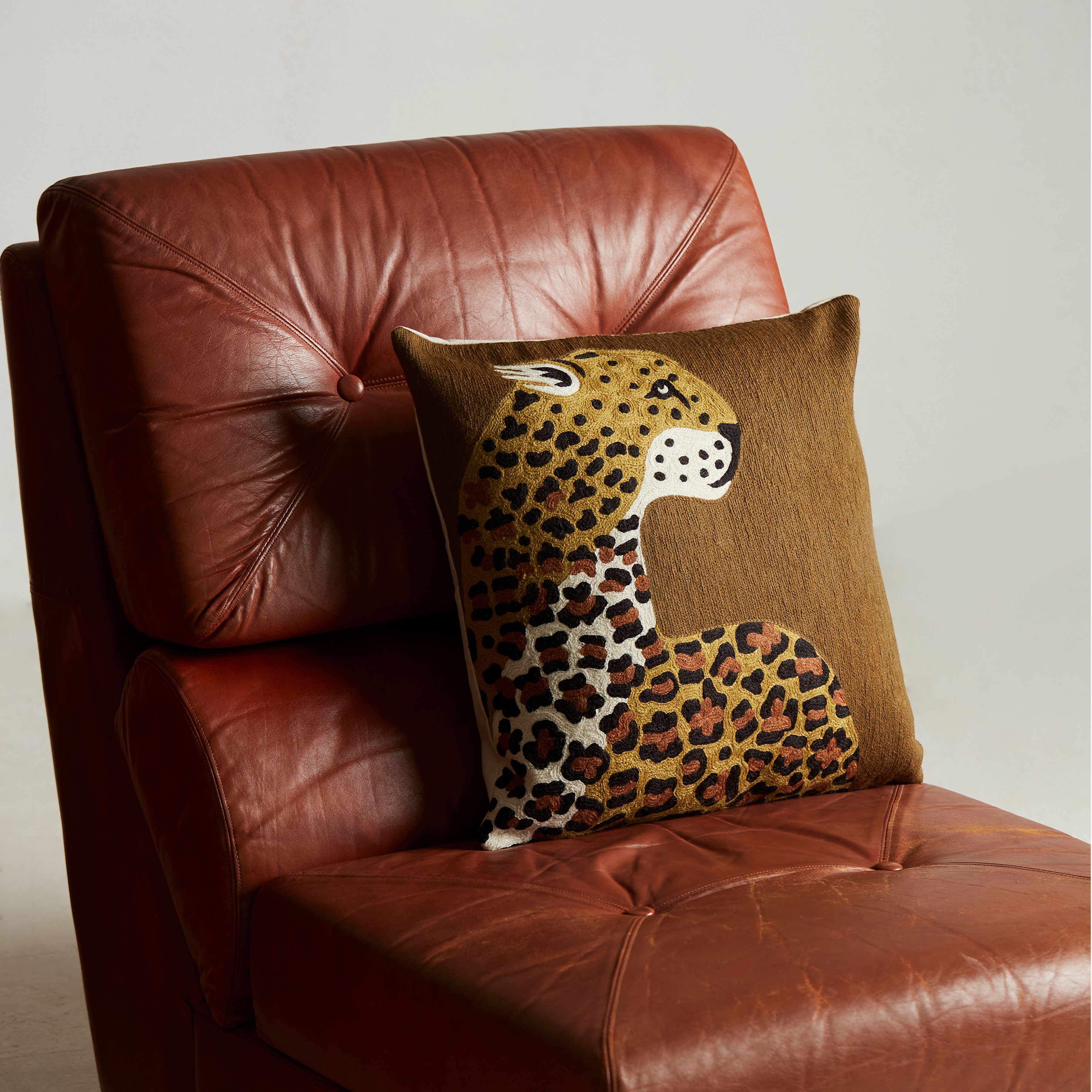 Copricuscino - Leopard - Giallo zafferano