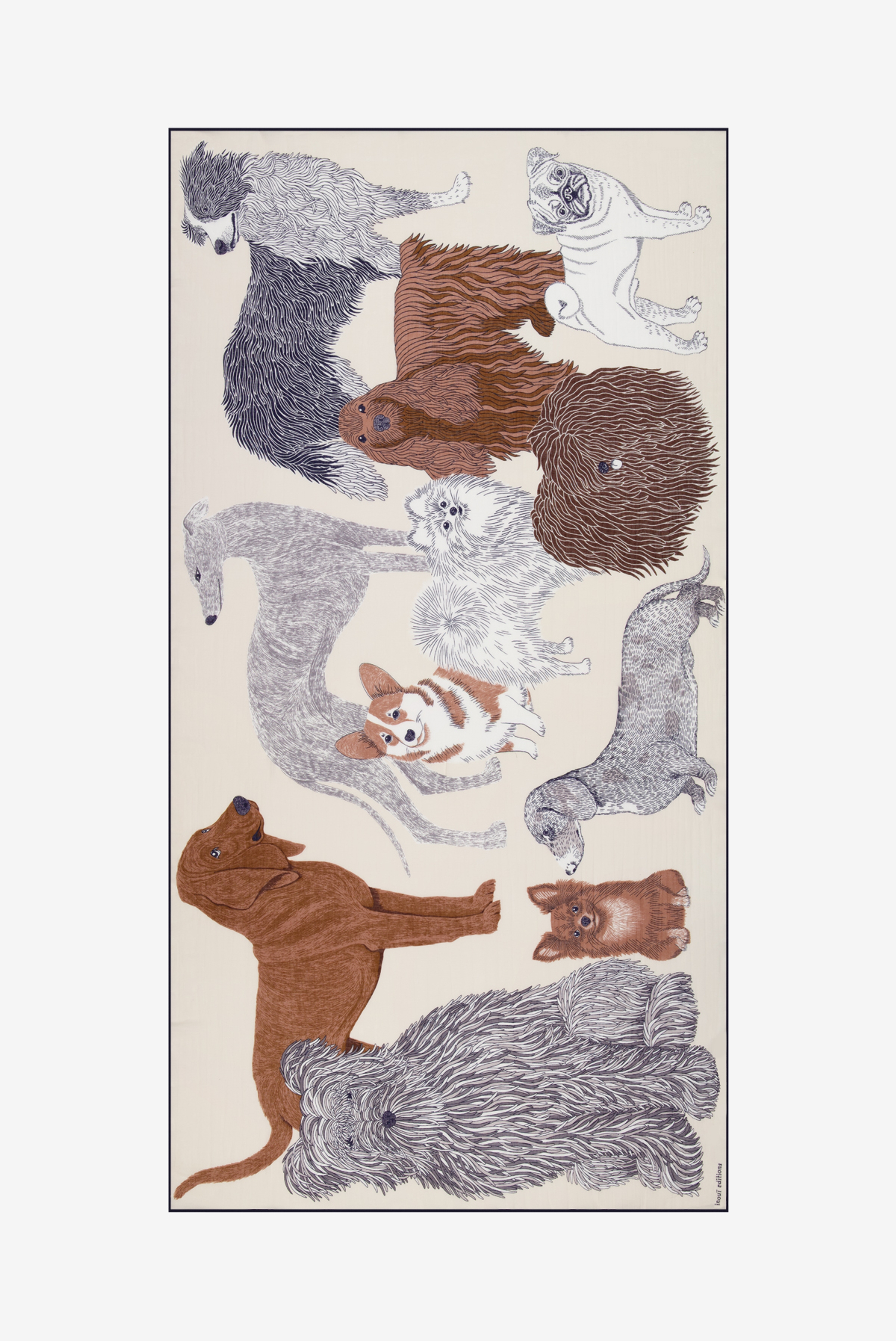 Écharpe 100 Coton - Toutou - Blanc