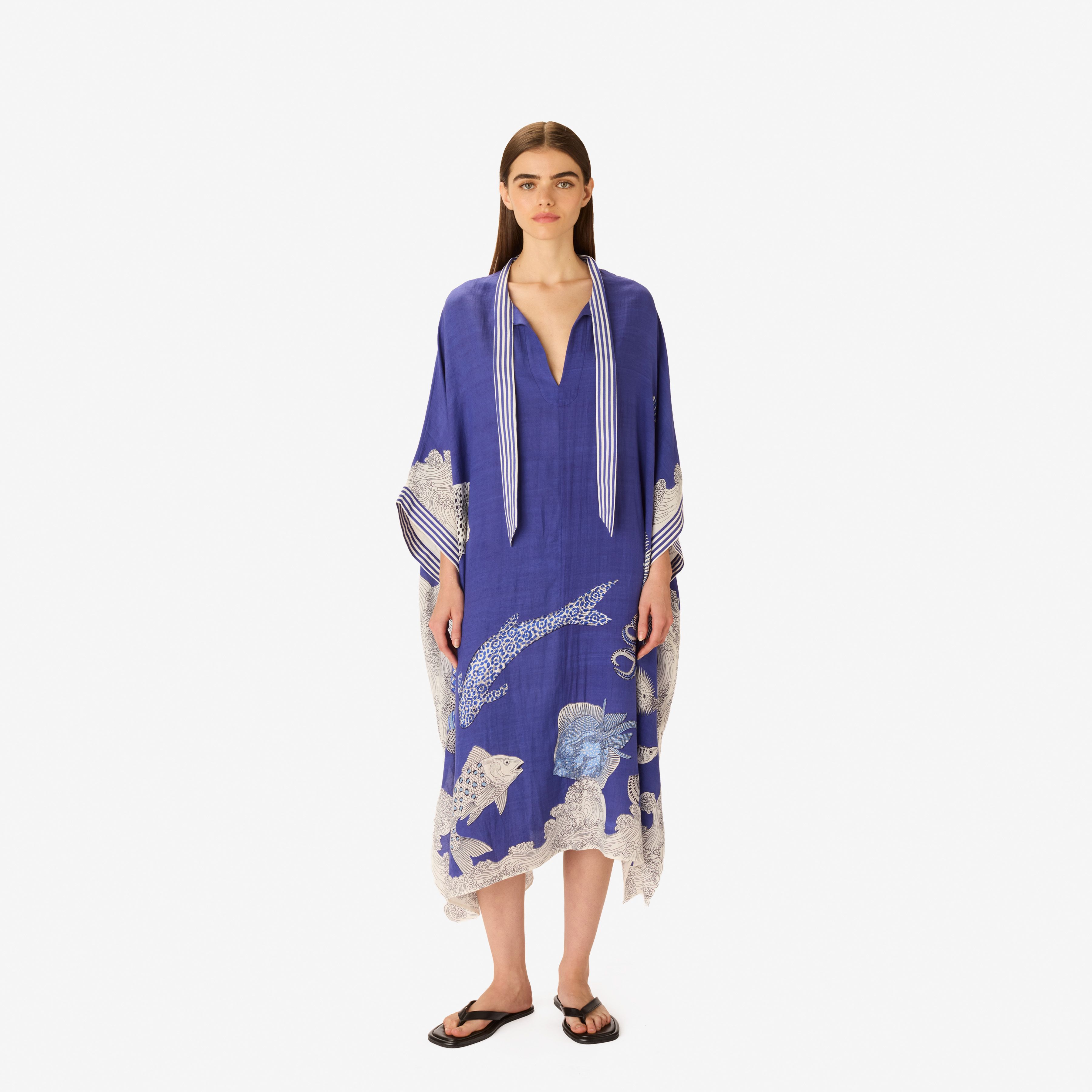 Kaftan Long - Poseidon - Navy