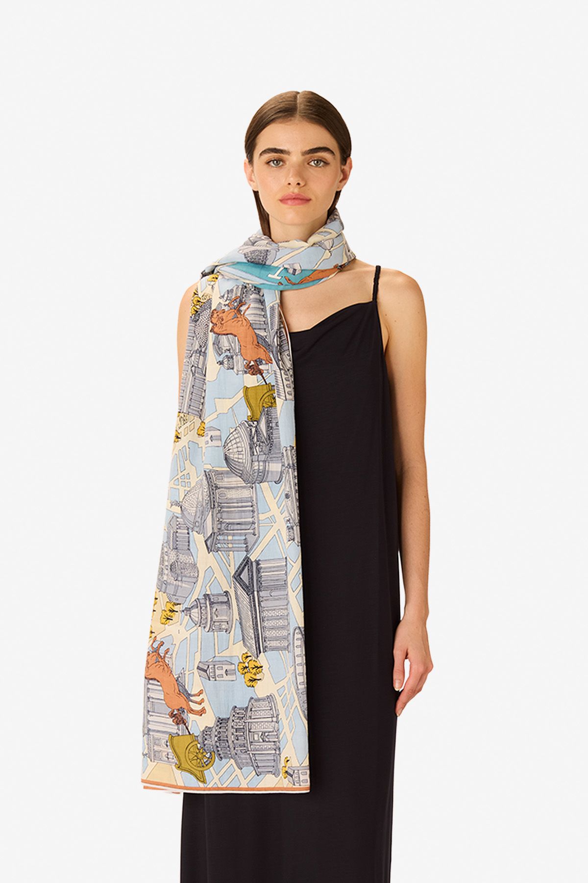 Écharpe 100 - Rome - Gris