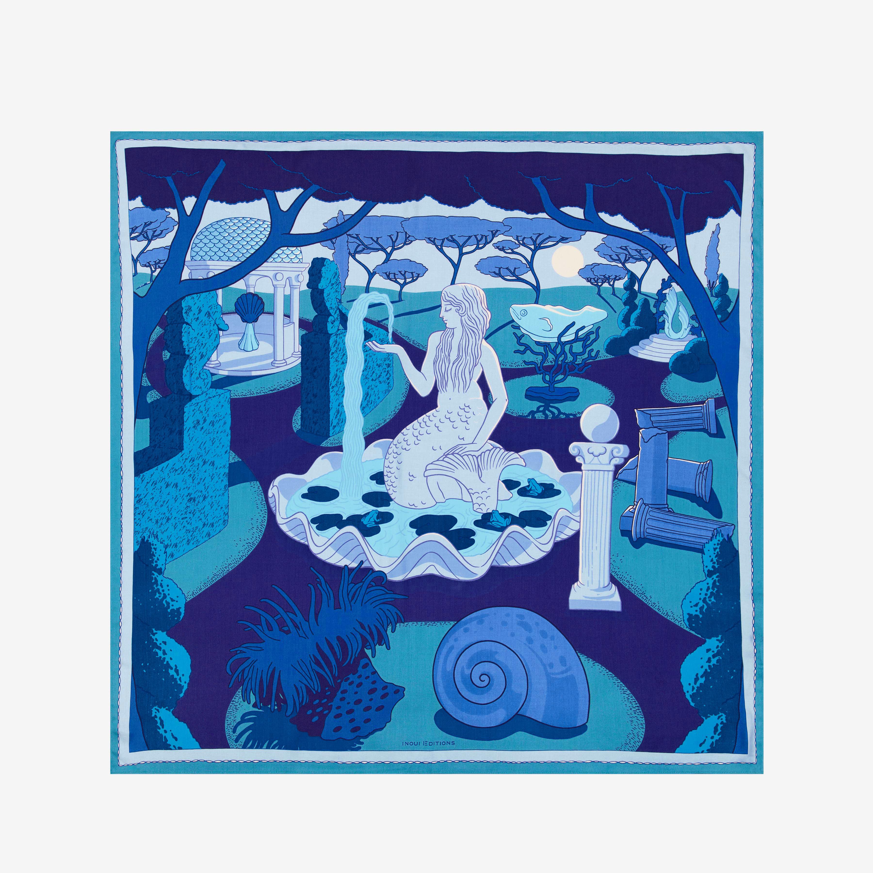 Carré 100 - Jardin - Bleu Marine