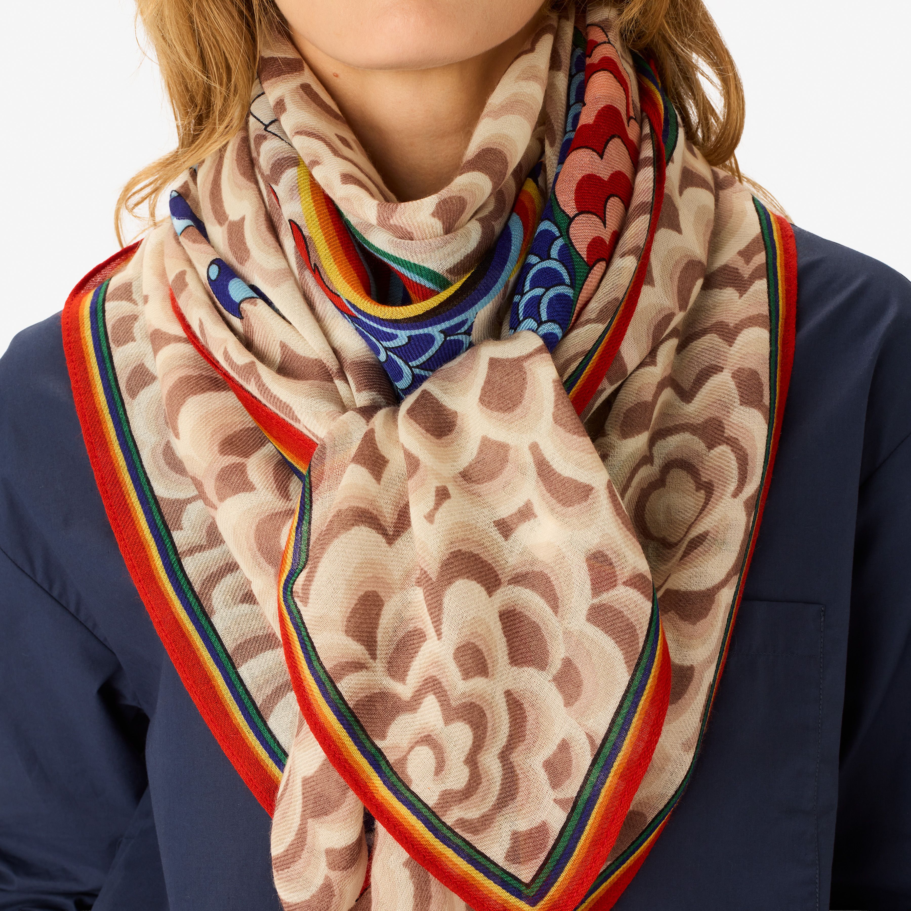 Scarf 70 - Dragon - Orange