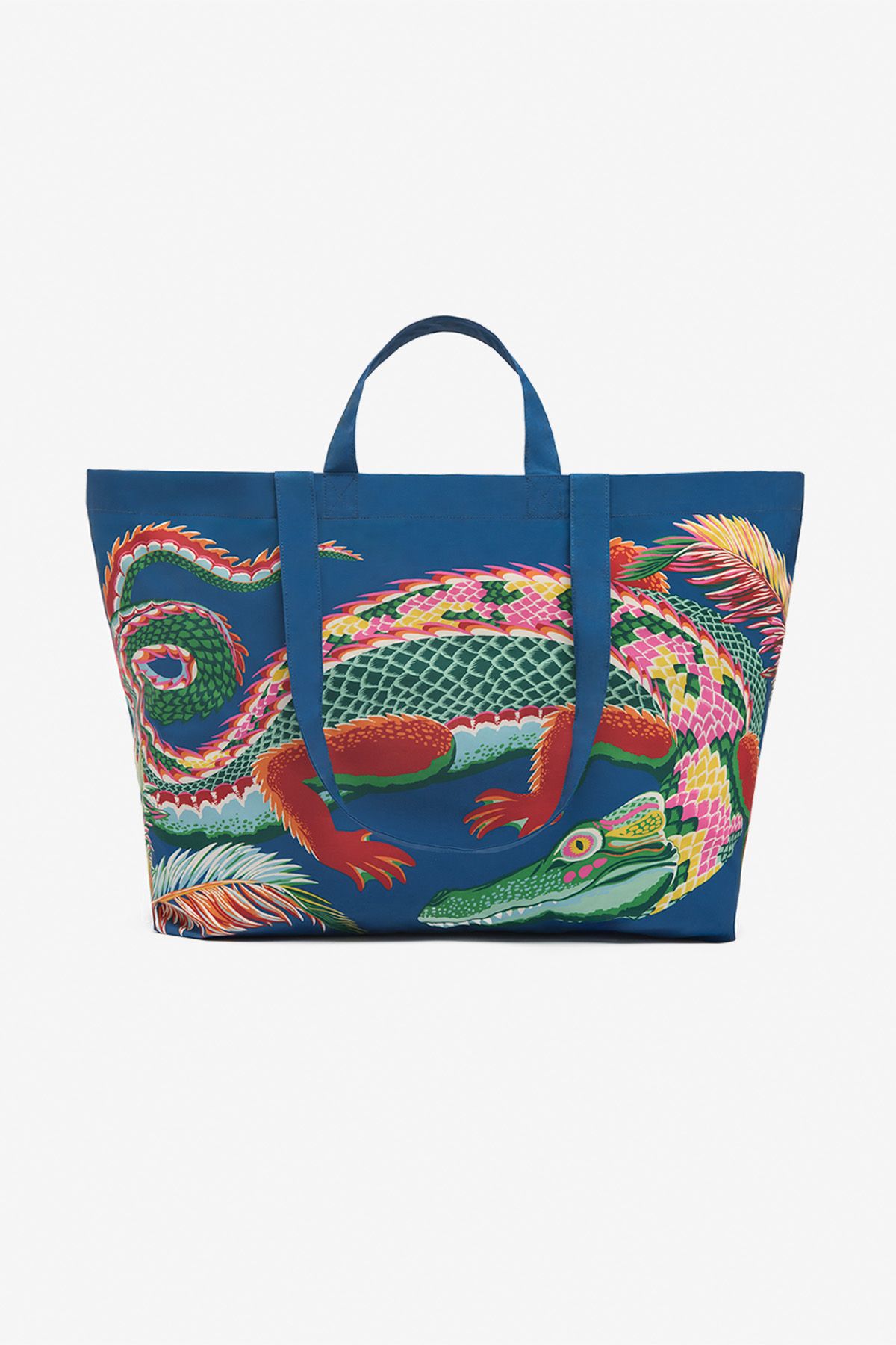 Sac Maxi Shopper - Croco - Multicolore