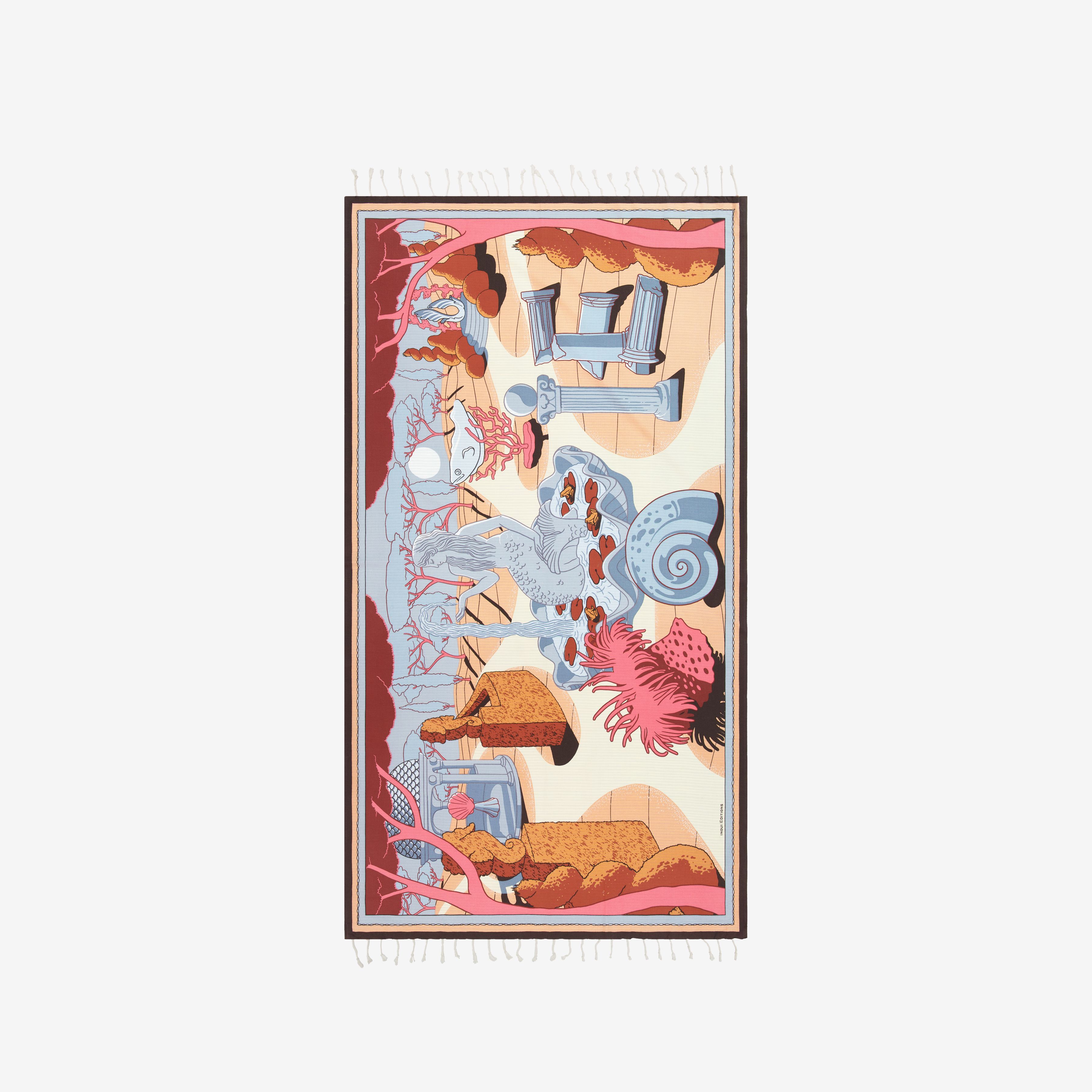 Fouta 100 - Jardin - Corail