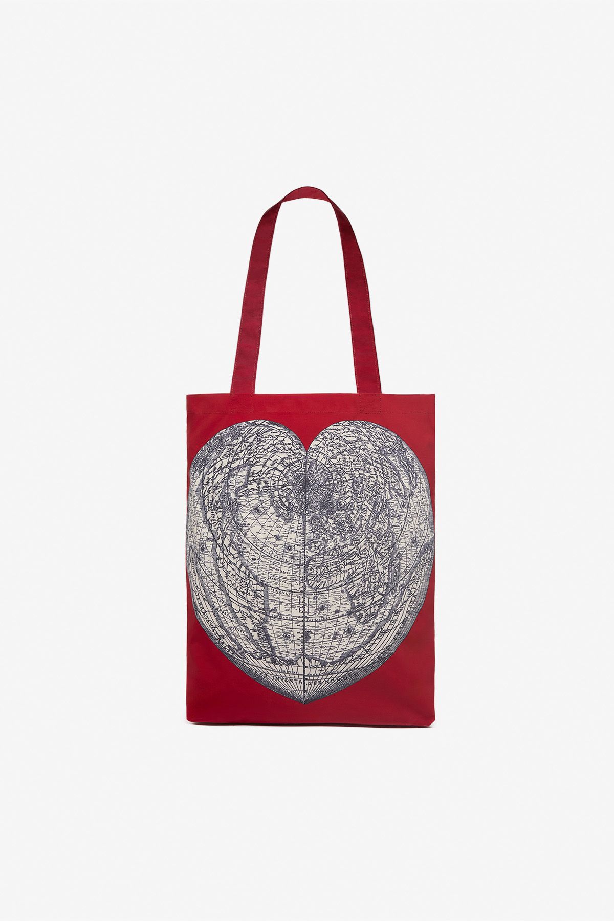 Sac Shopper - Mappemonde - Rouge