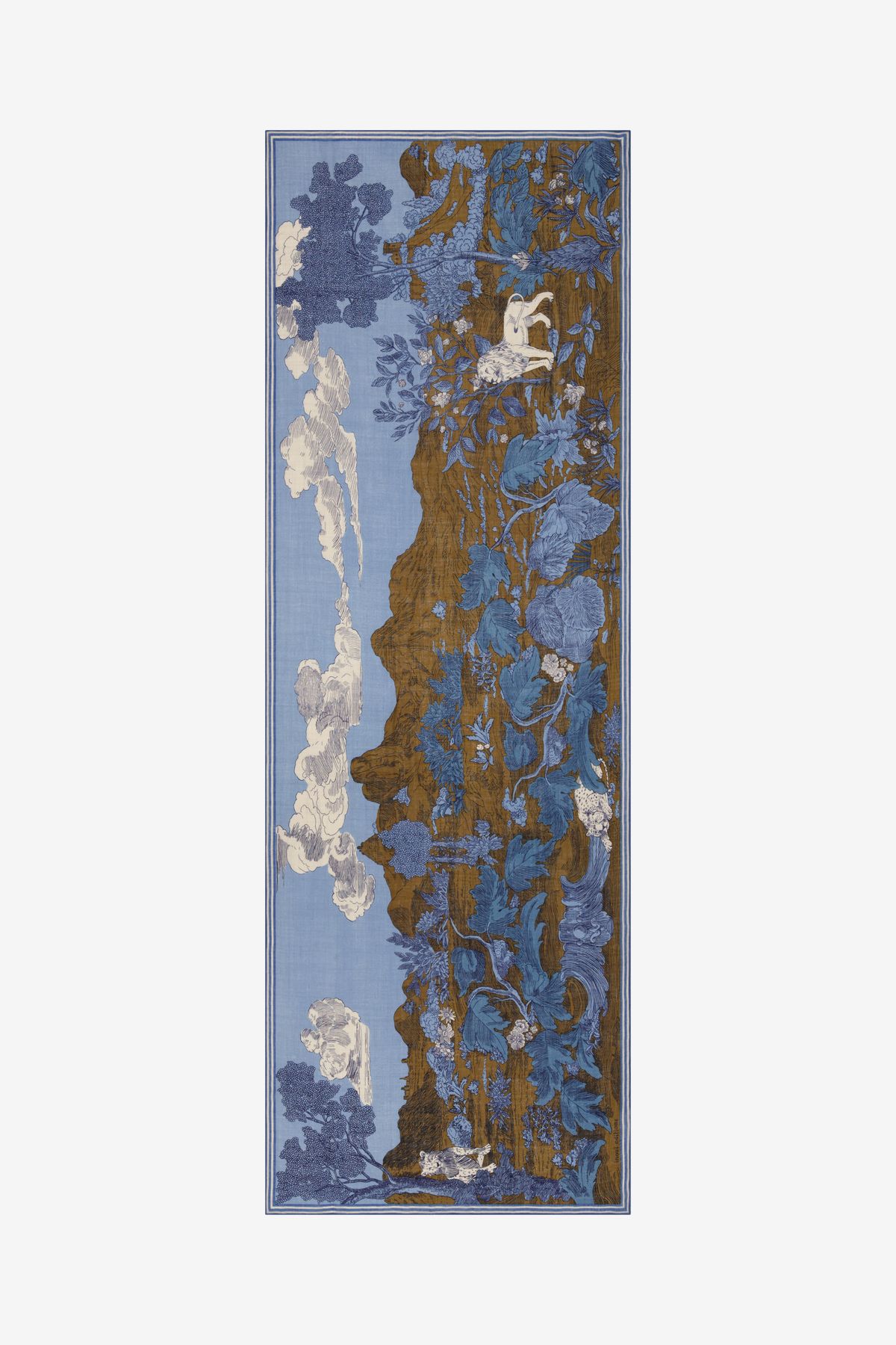 Écharpe 70 - Histoire - Bleu