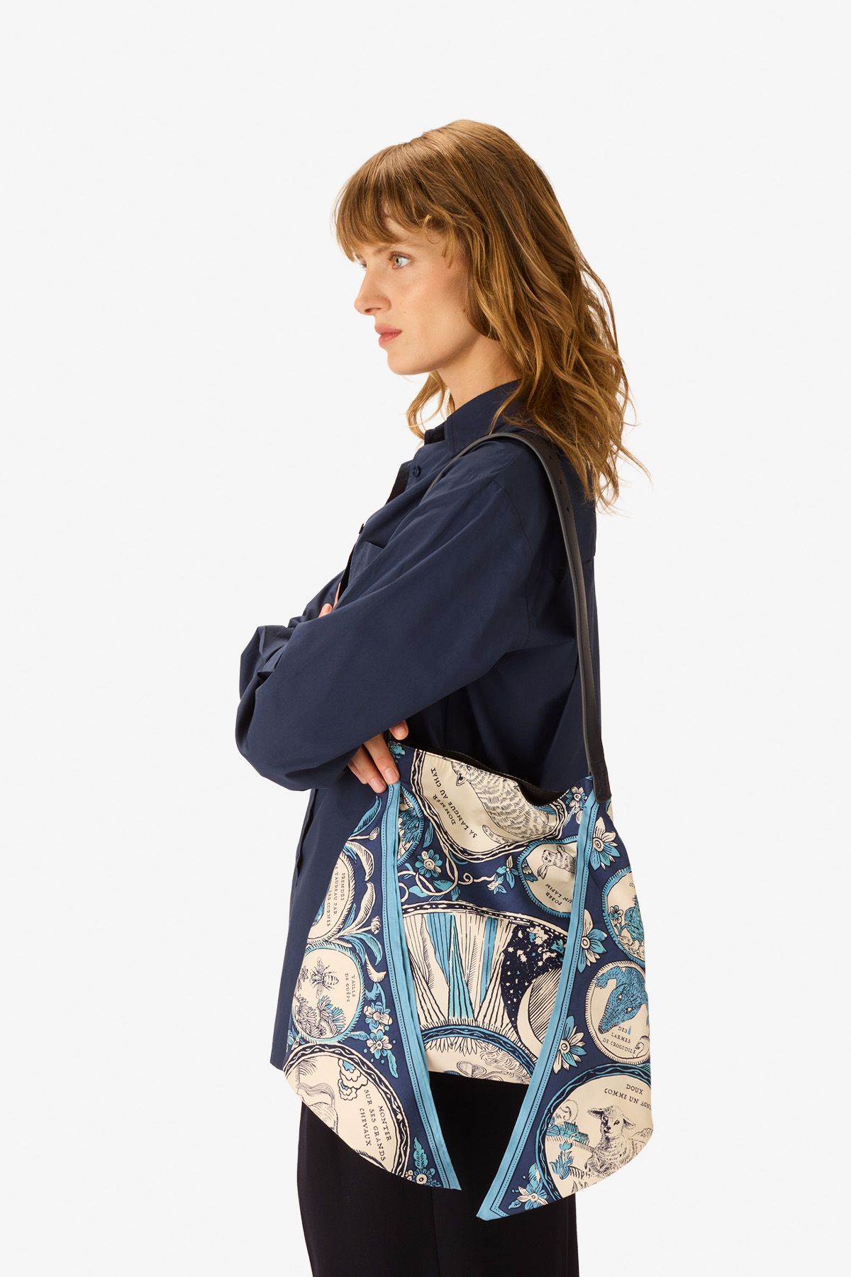 Sac Foulard - Chance Inoui - Bleu Marine