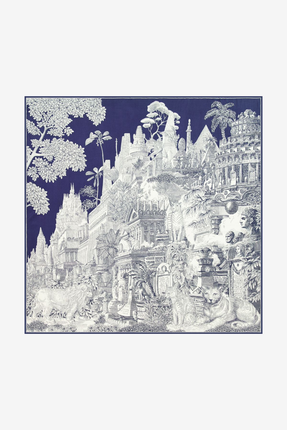 Carré 130 - Piranesi - Bleu Marine