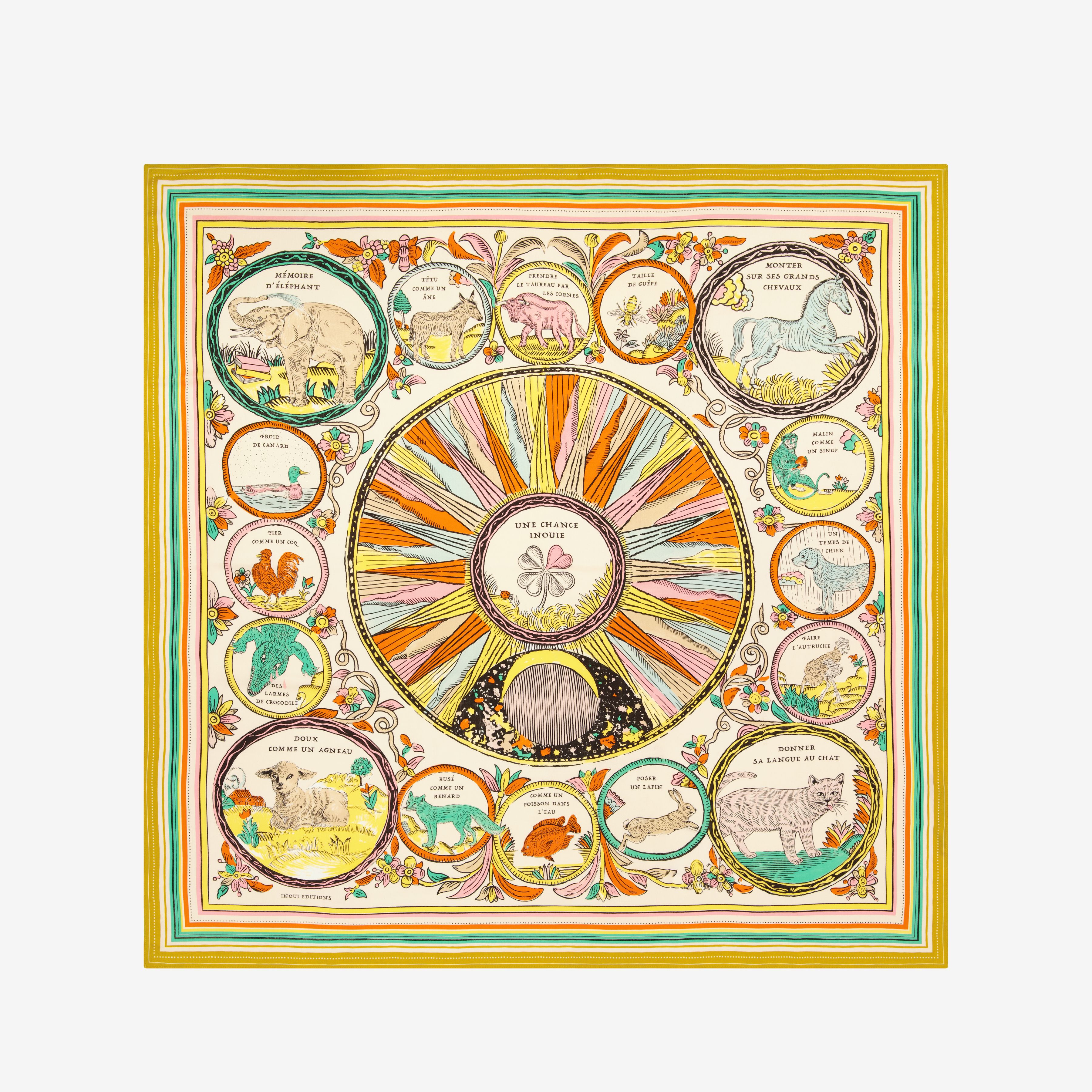 Quadratisches 130 - Chance Inoui - Bunt