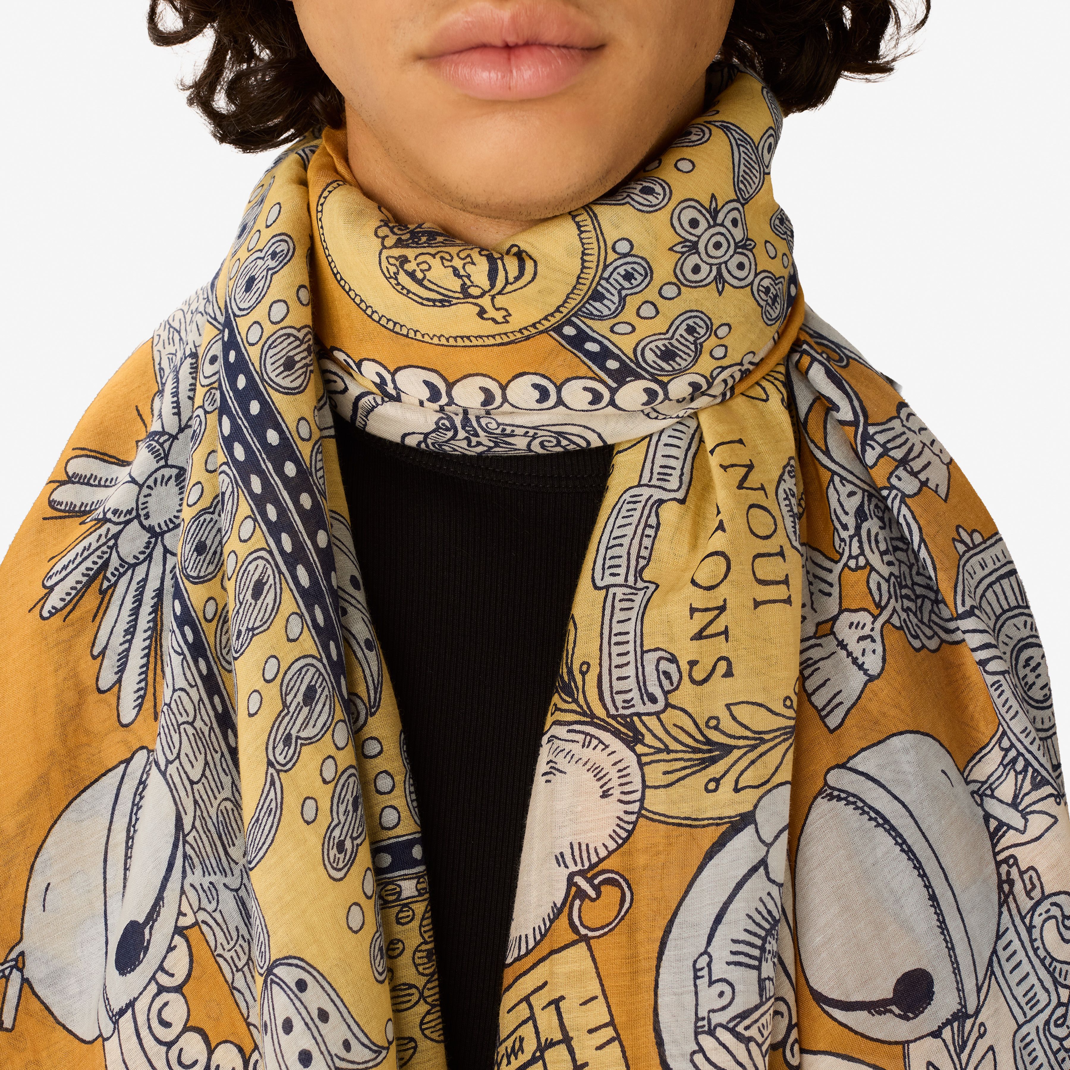 Écharpe 100 - Octopus - Mordoré