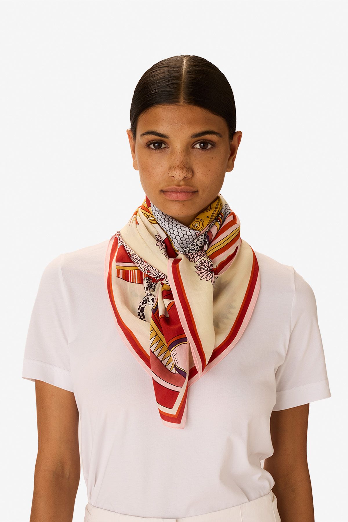 Carré 100 - Taj - Blanc