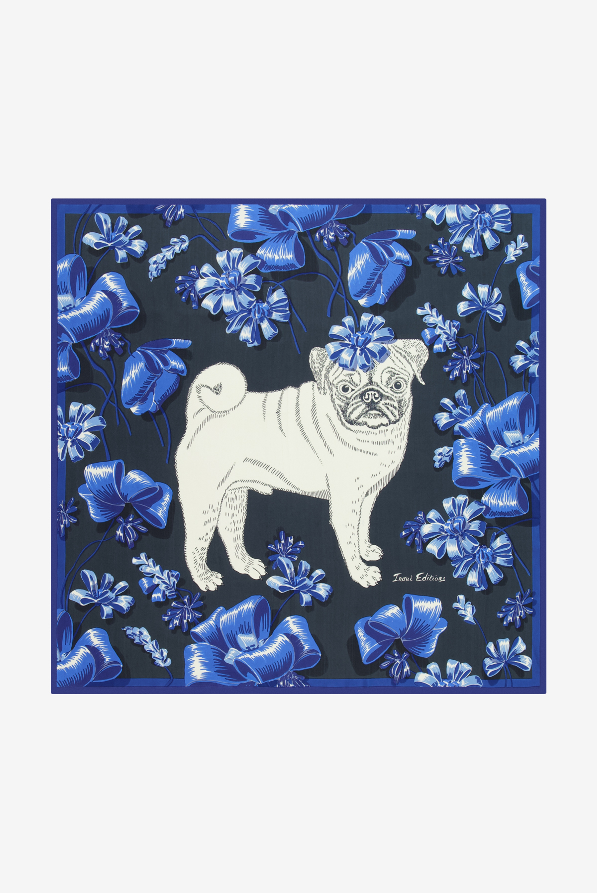 Carré 65 - Toutou - Bleu