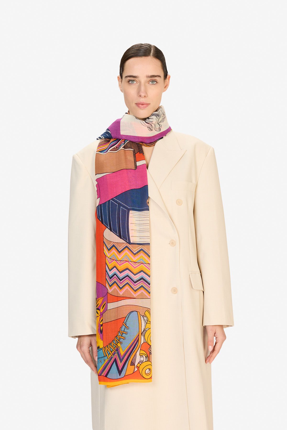 Écharpe 100 - Atelier - Orange