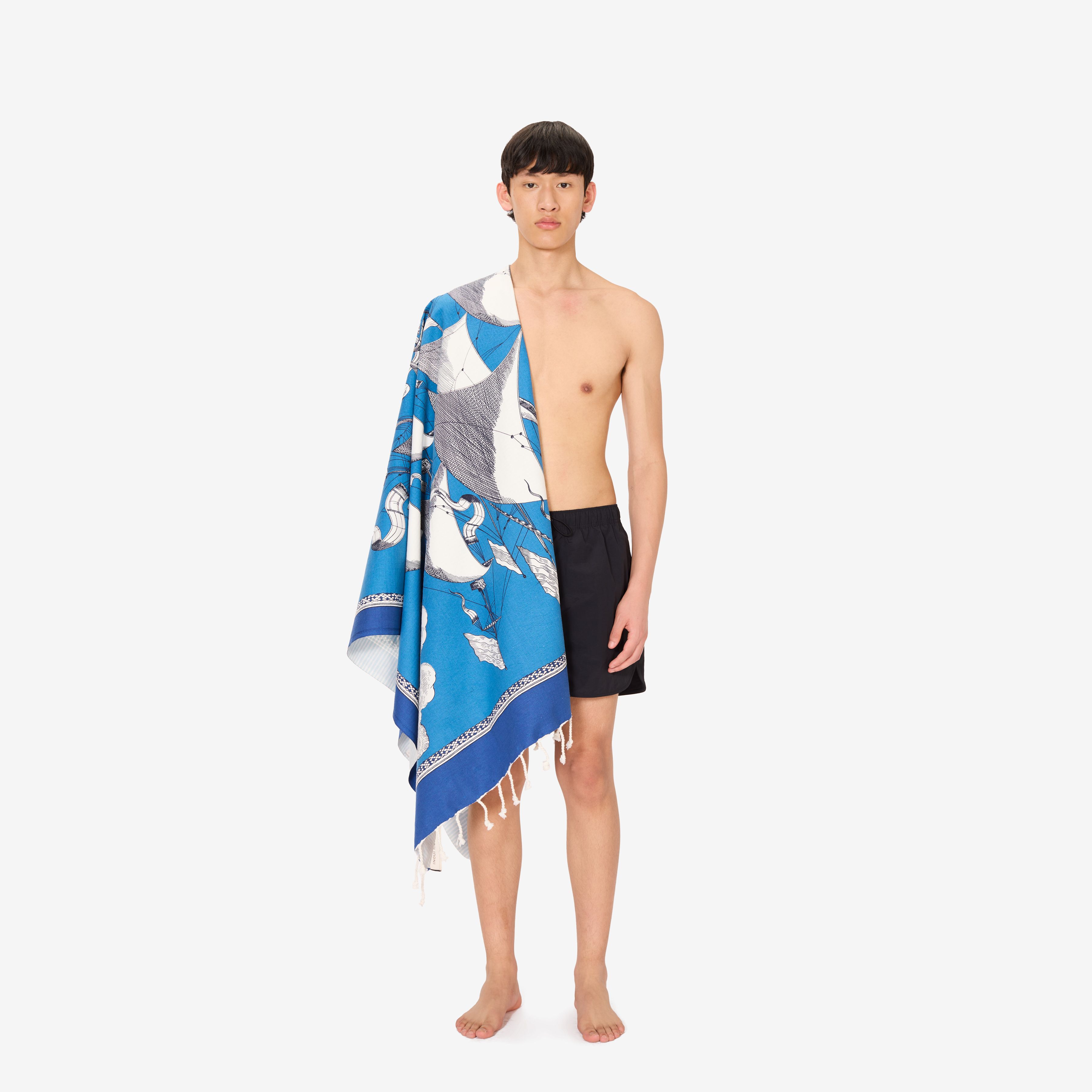 Fouta Towel 100 - Des Rives Et Des Reves - Blue