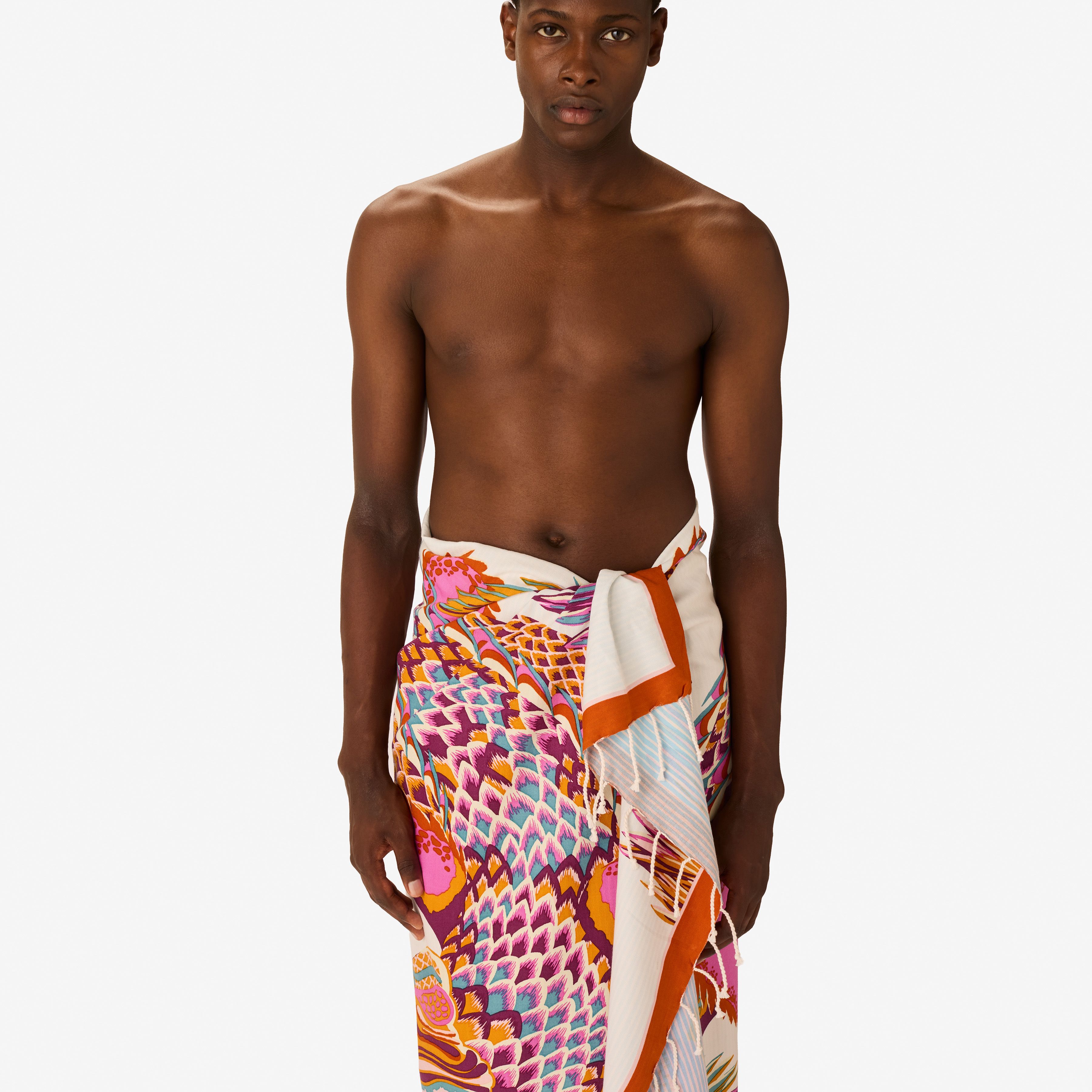 Fouta Towel 100 - Croco - White