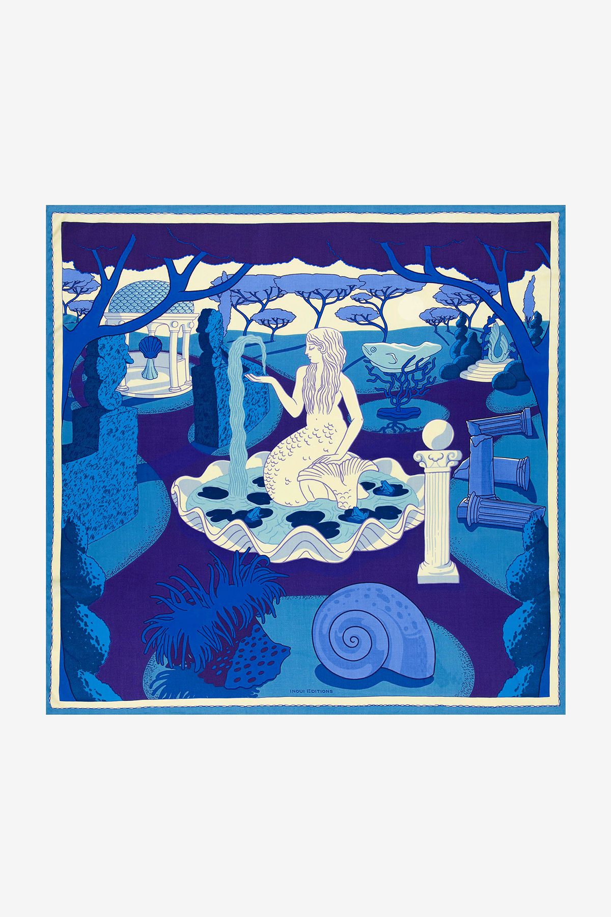 Carré 100 - Jardin - Bleu