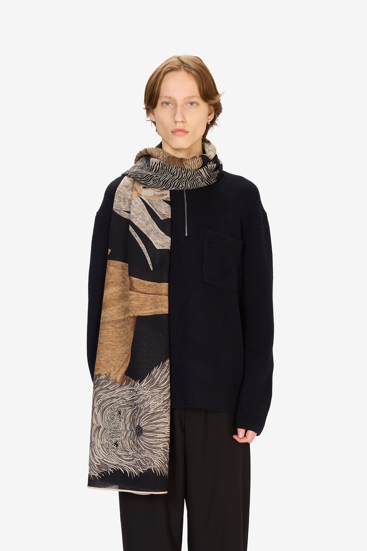 Écharpe 100 - Toutou - Noir