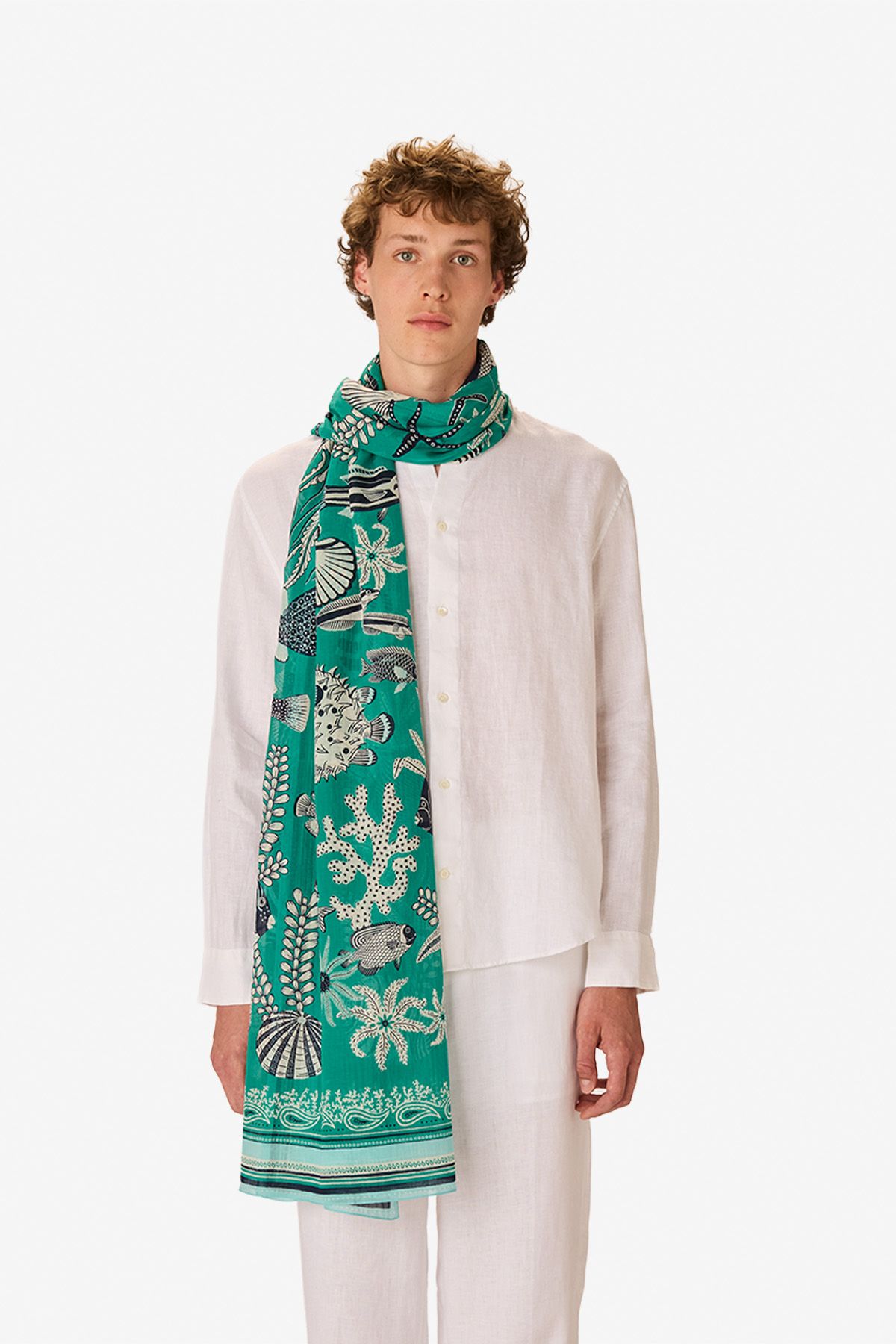 Écharpe 100 - Neptune - Turquoise