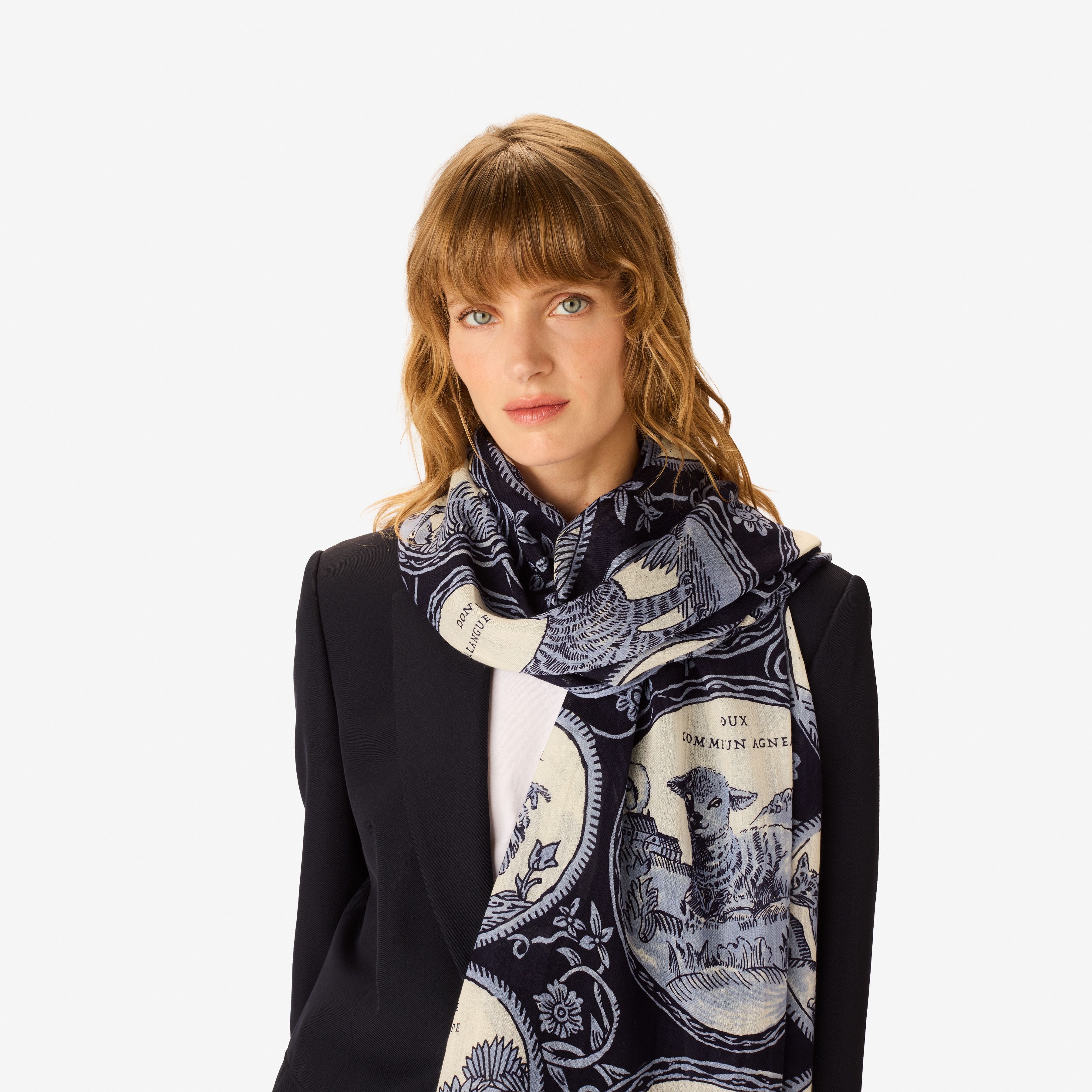 Scarf 70 - Chance Inoui - Navy