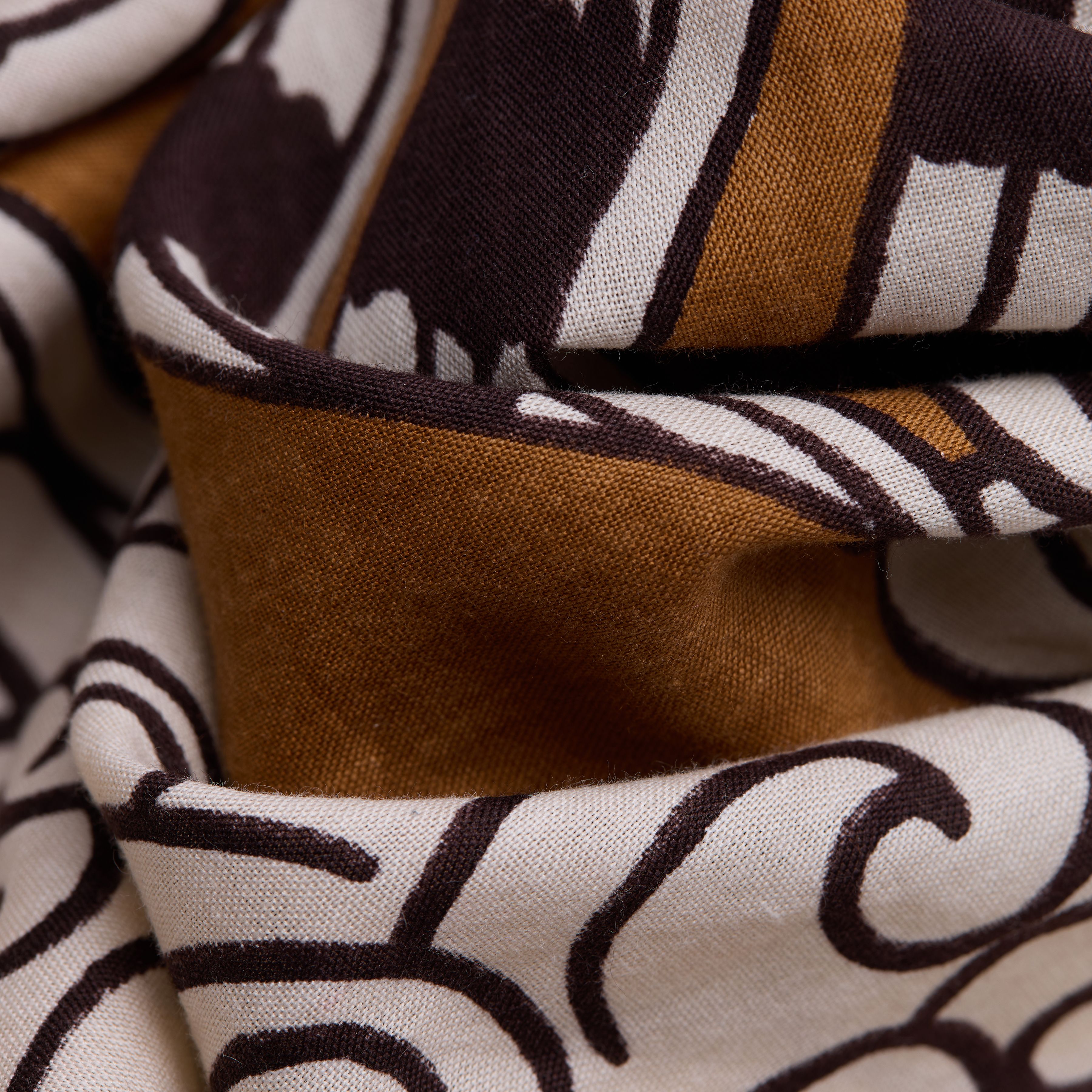 Bufanda 100 - Vague - Marrón dorado