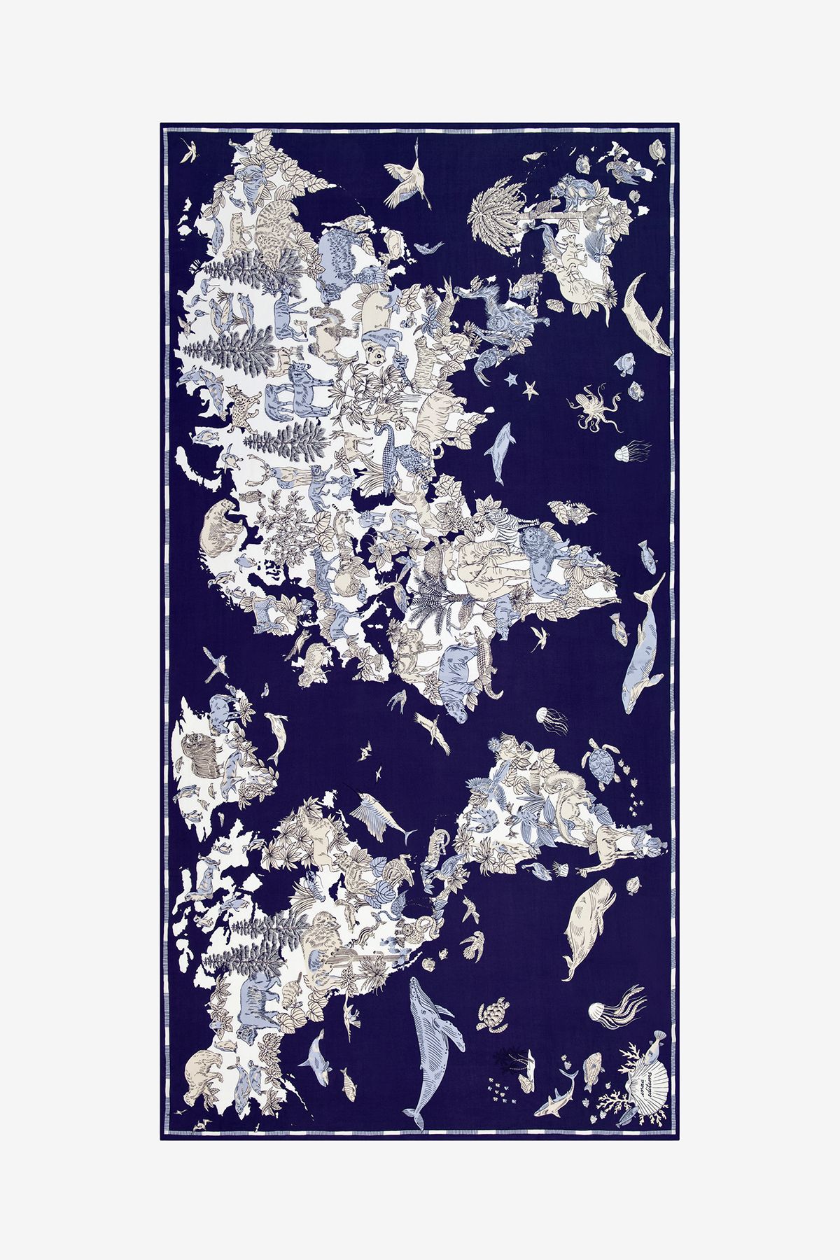 Écharpe 100 - Atlas - Bleu Marine