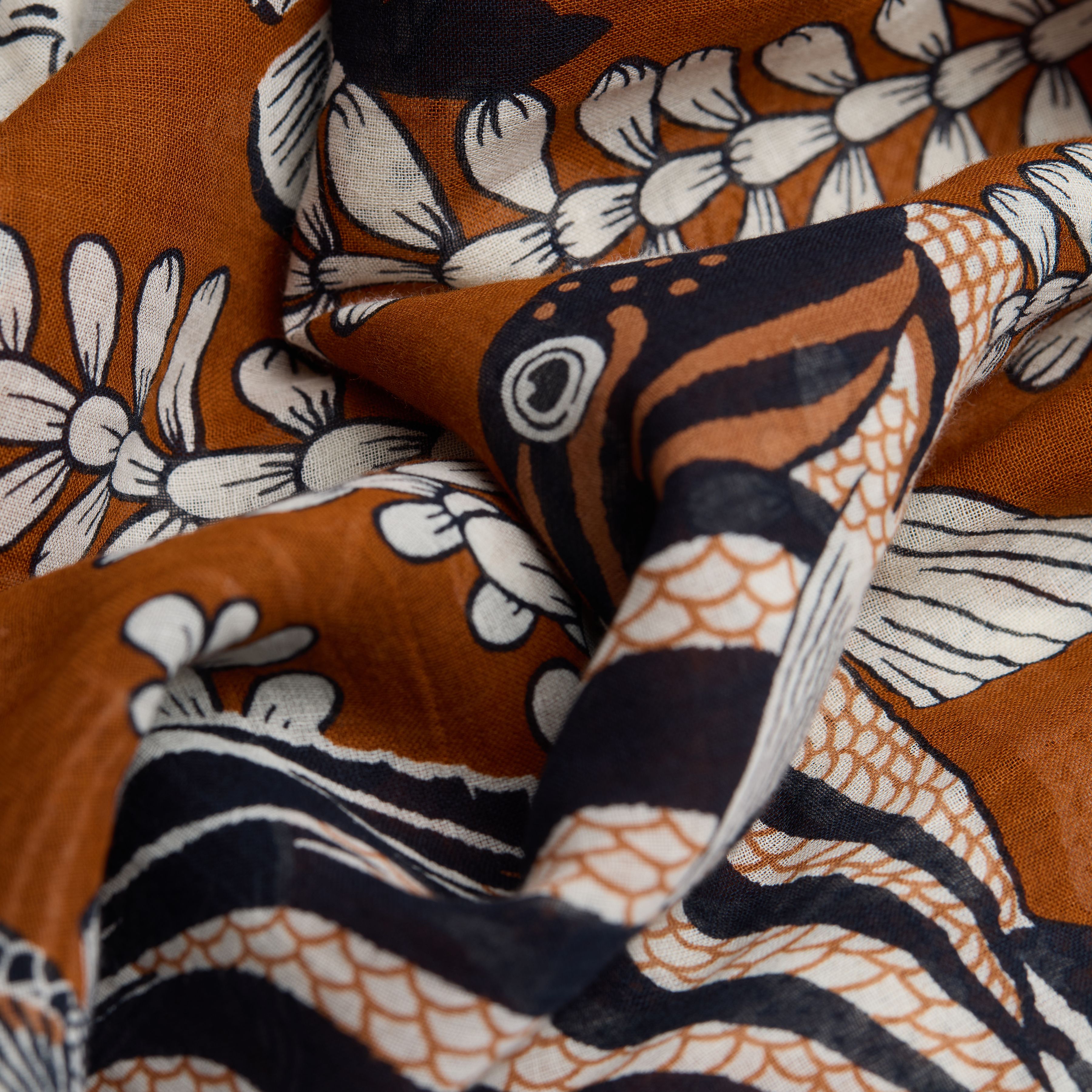 Écharpe 100 - Neptune - Mordoré