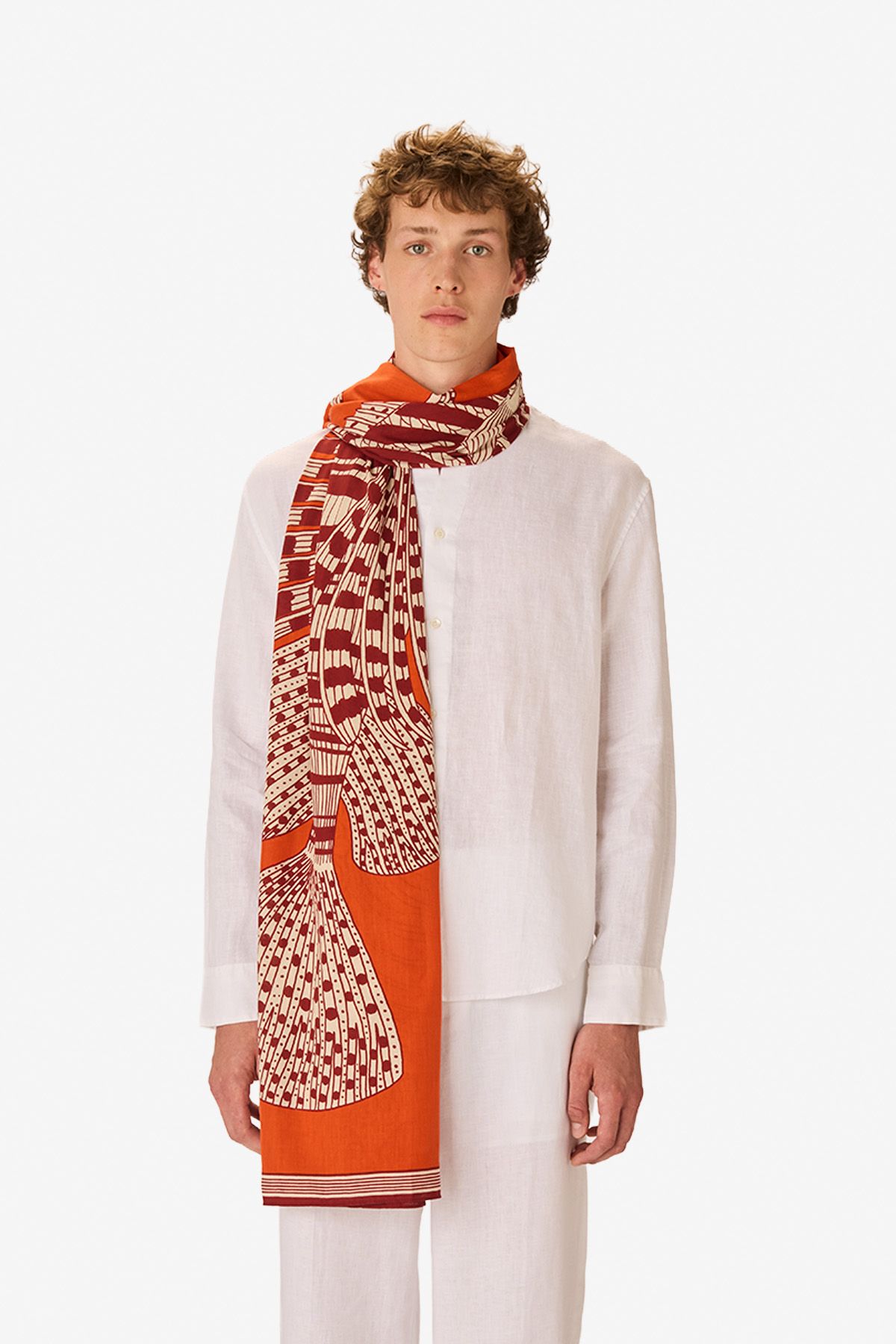 Écharpe 100 - Vague - Orange