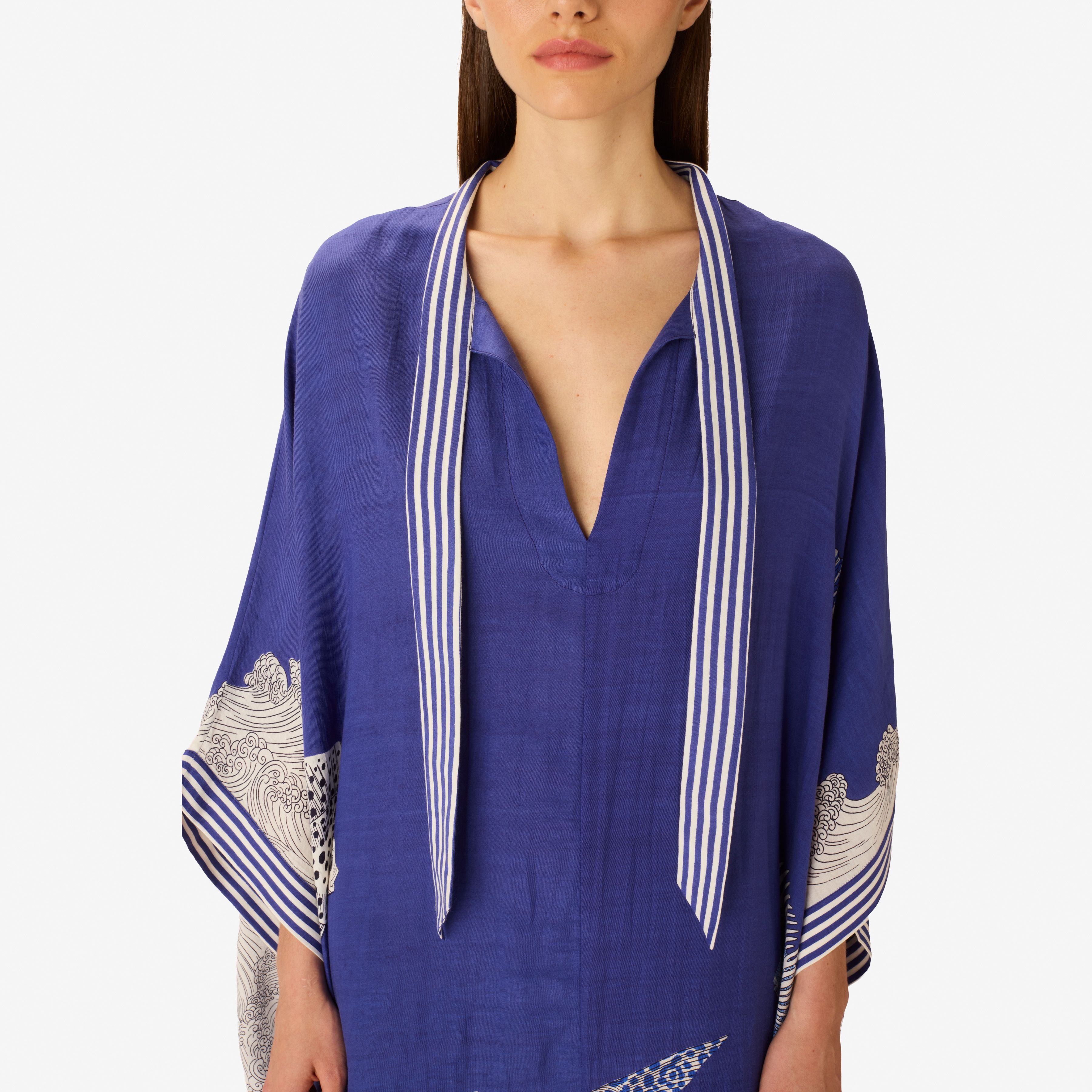 Kaftan Long - Poseidon - Navy