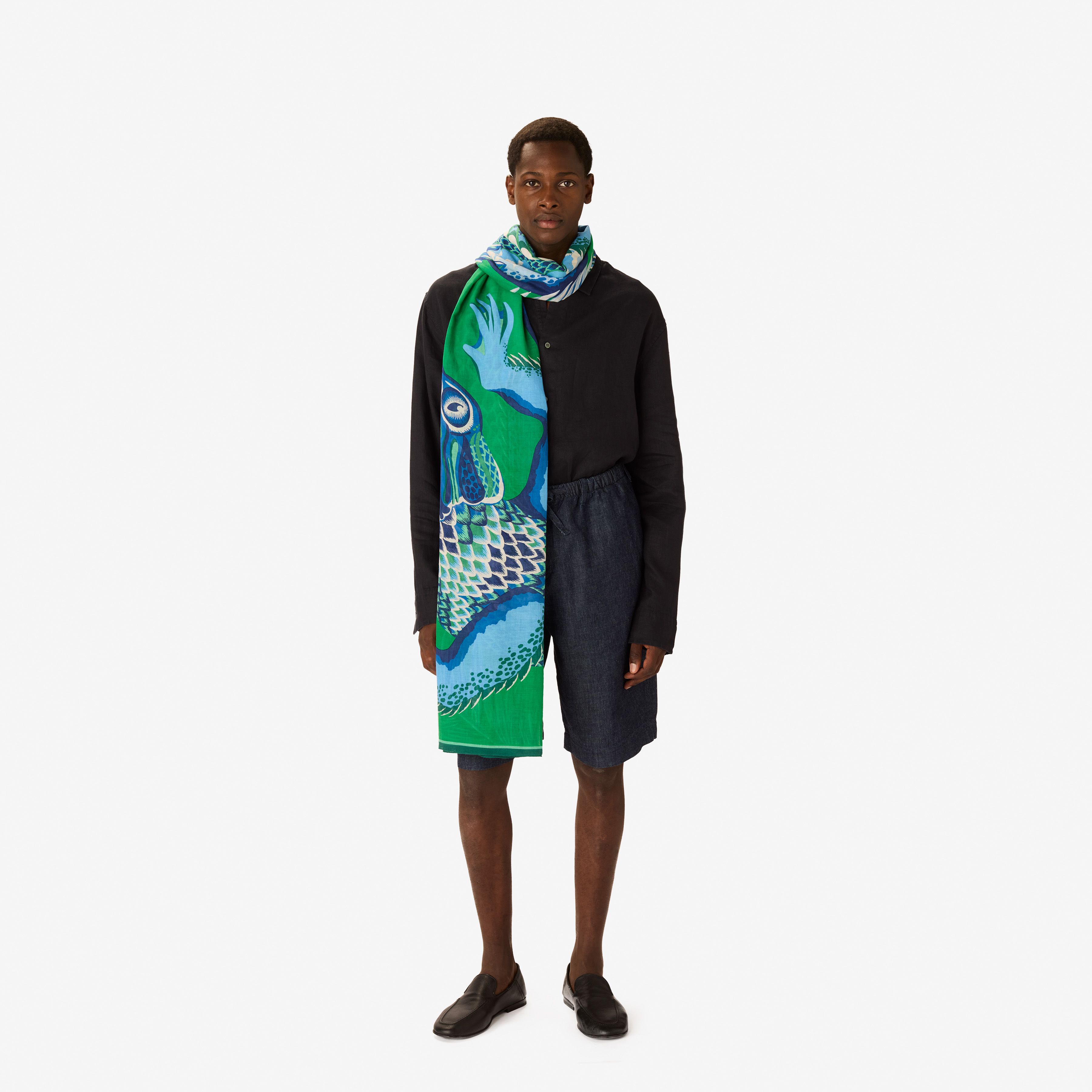 Scarf 100 - Croco - Green